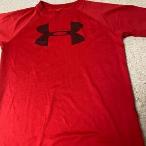 Under Armour Red Short Sleeve Tee Vibrant Performance